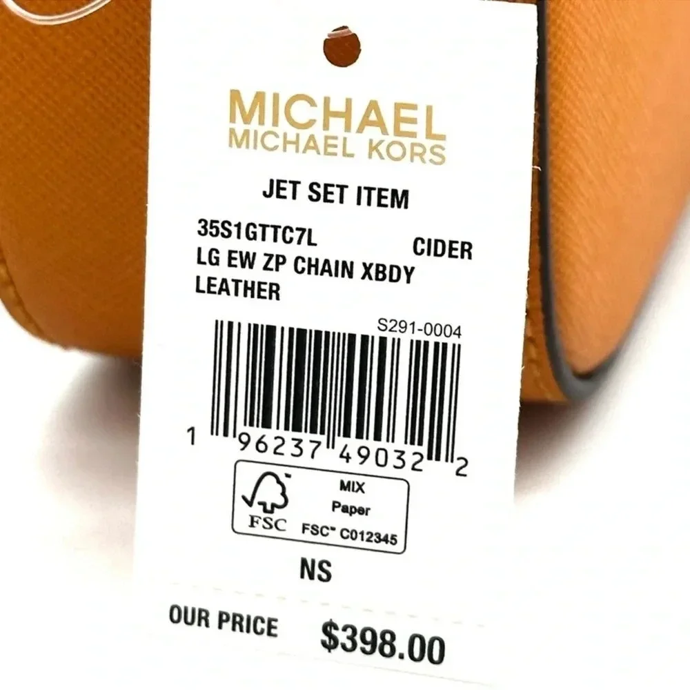 Michael Kors Large EW Crossbody Bag Cider (NWT)